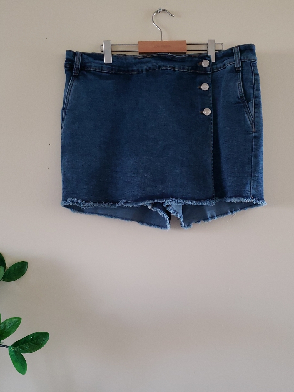 MYSTYLE Acid Wash Denim Skort - Size 10
